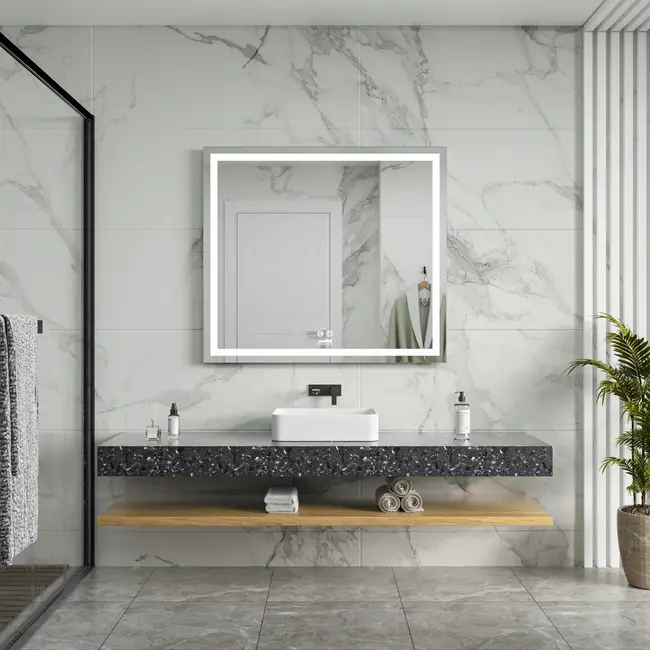 Badezimmerspiegel ''Vista'' mit LED-Beleuchtung und Antibeschlag