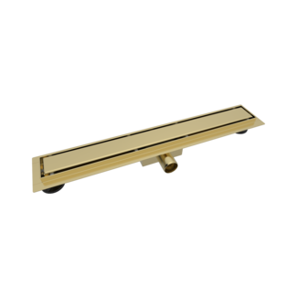SolarDrain Duschrinne komplett mit festem Flansch und geschlossenem Rost