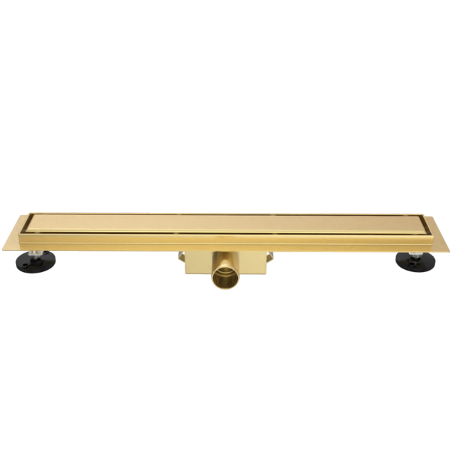 SolarDrain Duschrinne komplett mit festem Flansch und geschlossenem Rost