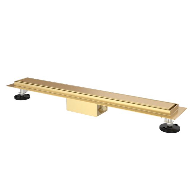 SolarDrain Duschrinne komplett mit Flansch und geschlossenem Gitterrost