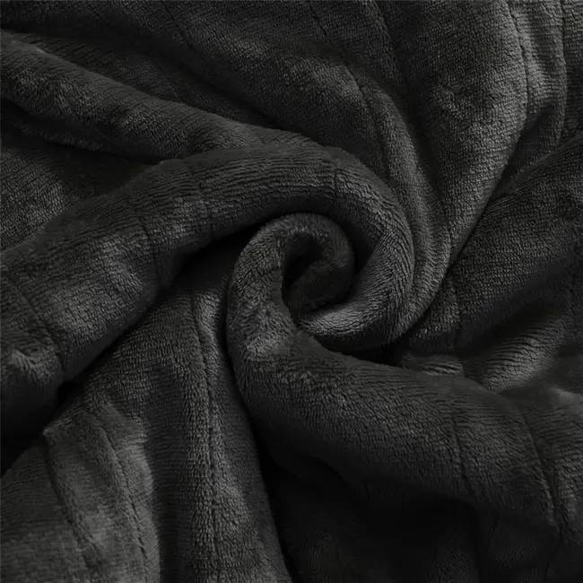 Elektrische Überwurfdecke - Wärmedecke - 1 Person - 180x150 cm - Fleece - Grau