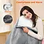 Elektrische Überwurfdecke - Wärmedecke - 1 Person - 180x150 cm - Fleece - Grau