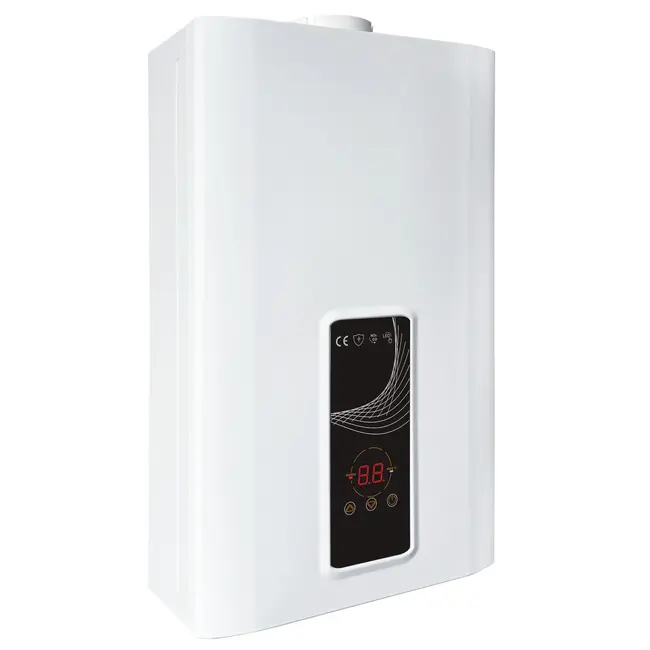 EcoTherm Elektronischer Durchlauferhitzer 230V Digital 13L Low Nox Propan geschlossener Raum