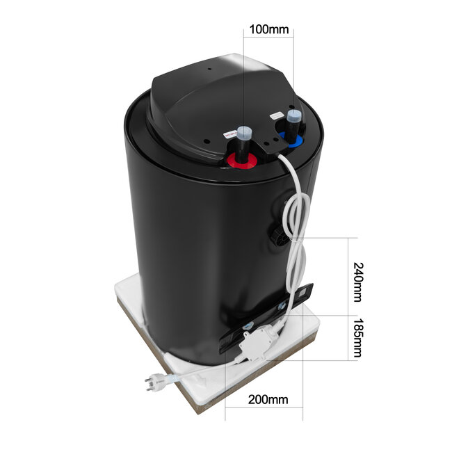 30-Liter QH V2 Dual-Tank Elektroboiler mit digitaler Bedienung