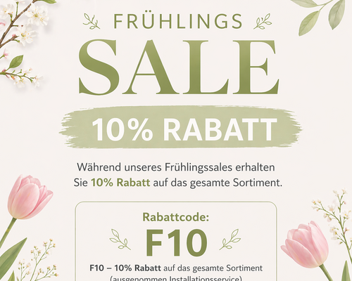 FRÜHLINGS SALE 10% Rabatt!