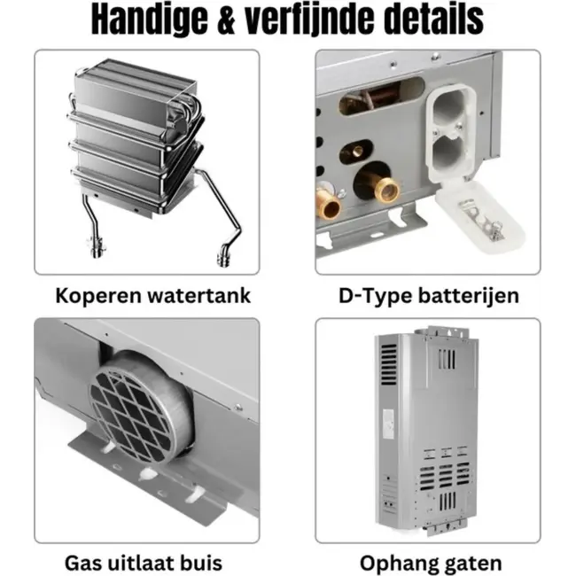 Zweitware - Propan-Durchlauferhitzer - LPG-Durchlauferhitzer - 12 Liter