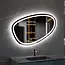 B-Ware - Asymmetrischer Einbauspiegel mit LED-Beleuchtung und Antibeschlag, 100 cm breit und 65 cm hoch - Default
