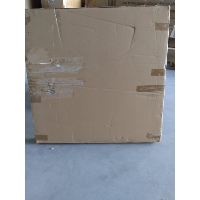 Zweite Chance - Runder Spiegel 80 cm mit schwarzem Rahmen - Standard