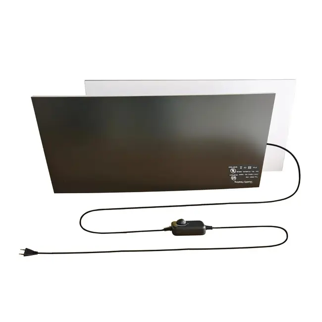 Infrarot-Schreibtischheizung Fiberplatte selbstklebend 150 Watt inklusive Dimmer