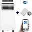 Mobile Klimaanlage WiFi entfeuchten und belüften mit Fensterabdichtung und Luftreiniger 7000 BTU