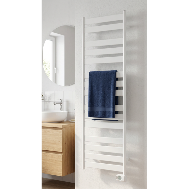 Adax Wave elektrischer Handtuchheizkörper 300 - 750 Watt Weiß