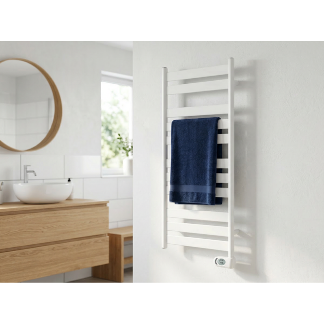 Adax Wave elektrischer Handtuchheizkörper 300 - 750 Watt Weiß