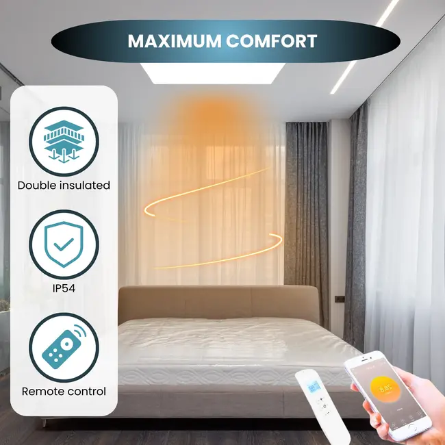 QH-H4 Exclusive Serie Infrarotpaneel 59 x 119 cm - 860 Watt