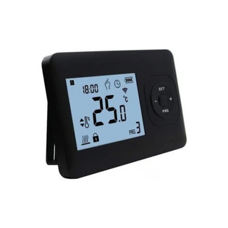 Quality Heating QH-Basic WiFi schwarzes Thermostat inklusive Einbauempfänger