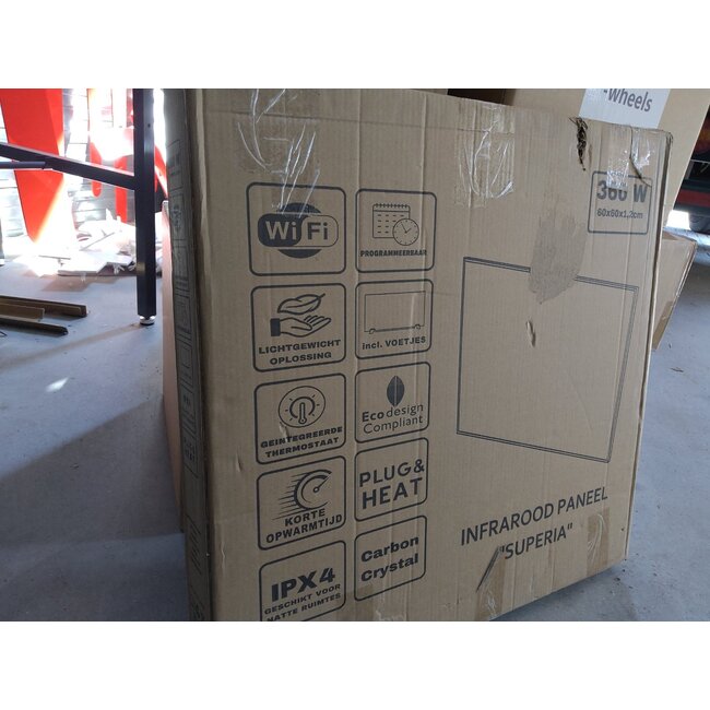 Zweite Chance - QH-SP mit WLAN-Fernbedienung, verschiebbares Infrarotpaneel 350, 450 und 700 Watt - 350 Watt 60 x 50 cm