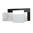 Zweite Chance - Ecosun GS-Serie Infrarotpaneele weiß oder schwarz Wand- oder Deckenmontage - Abmessungen: 60 x 60 cm 300 Watt, Ausführung: weißes Glas, Handtuchhalter: Ohne Handtuchhalter und Zubehör (nur das Paneel)