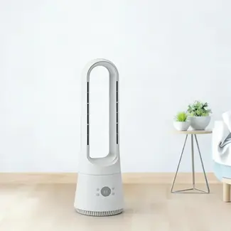 Design-Standventilator mit Fernbedienung, Timer und Aromafunktion