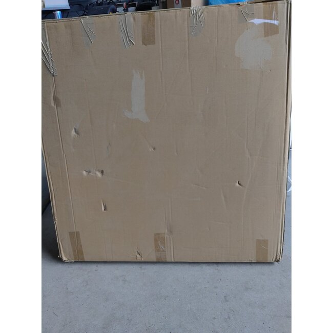 Zweite Chance - Rundspiegel 80 cm mit trendigem Riemen, schwarzem Rahmen - Default