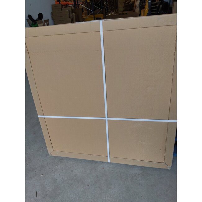 Zweite Chance - Runder Spiegel 80 cm mit schwarzem Rahmen, LED-Beleuchtung und Antibeschlag - Standard