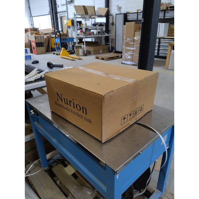 Zweite Chance - Nurion Spülbecken Black Metal 39,5 x 34,5– Spülbecken Küche - Spülen Küche – Waschbecken Küche - ohne Hahnloch Edelstahl - Standard