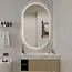 Ovaler Spiegel mit LED 50 x 100 cm