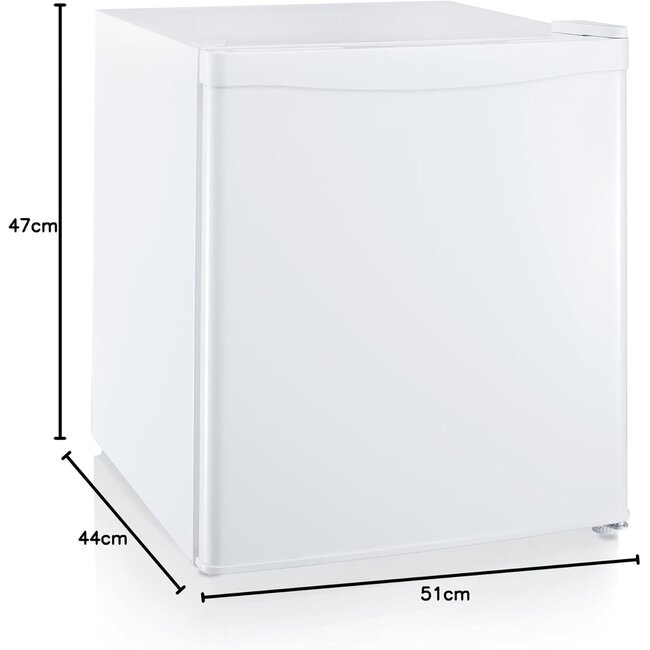 Zweite Chance - Nurion Mini-Kühlschrank - 40L - Kleiner Kühlschrank - Freistehend - Kompakt - Weiß - Standard