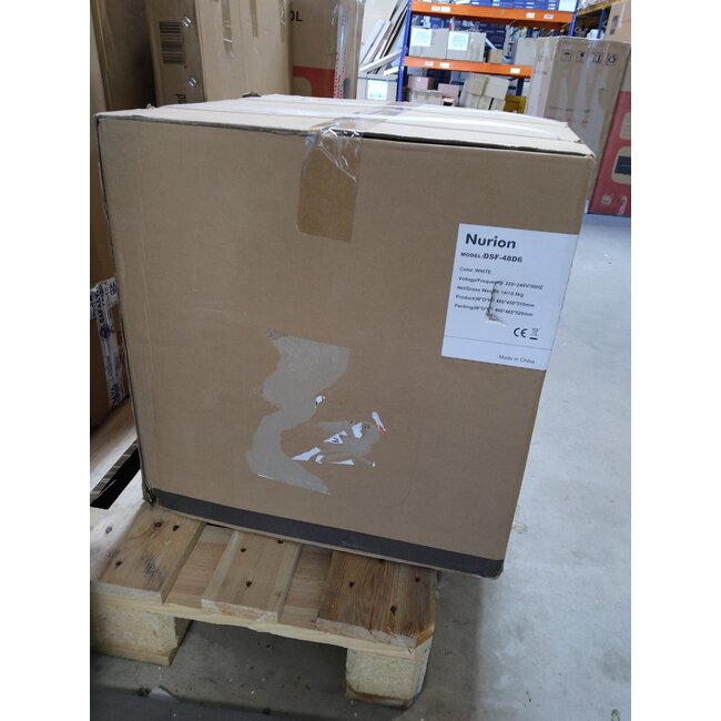 Zweite Chance - Nurion Mini-Kühlschrank - 40L - Kleiner Kühlschrank - Freistehend - Kompakt - Weiß - Standard