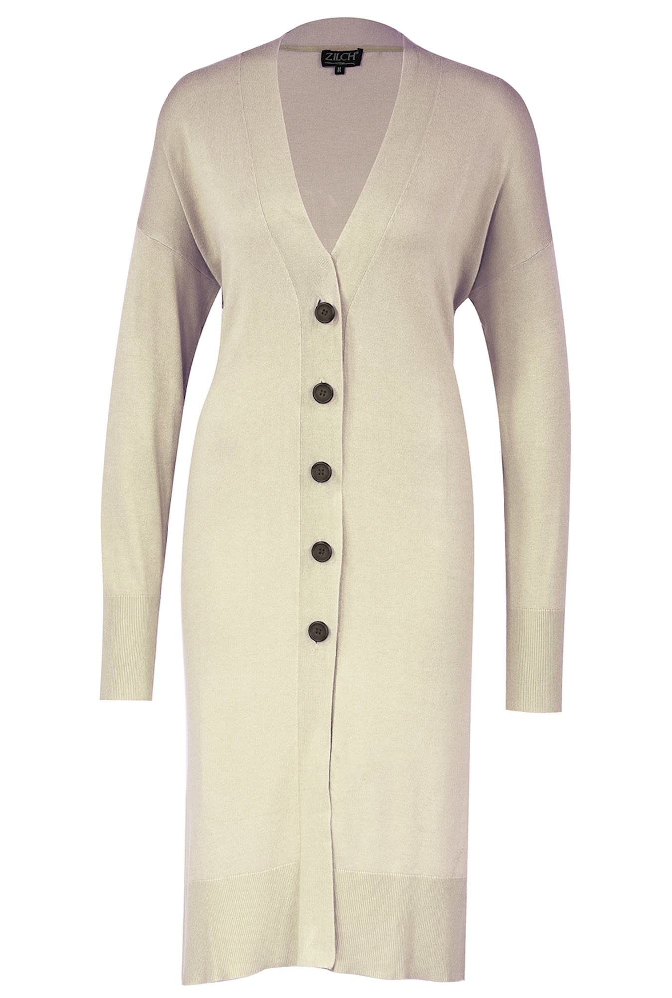 Zilch Cardigan Long Ivory - Bazus