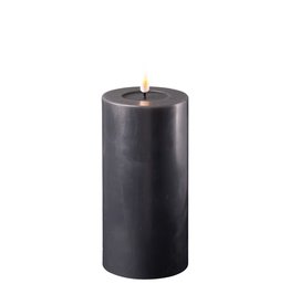 Deluxe Homeart Deluxe Homeart Black LED Candle 7,5 x 15 cm