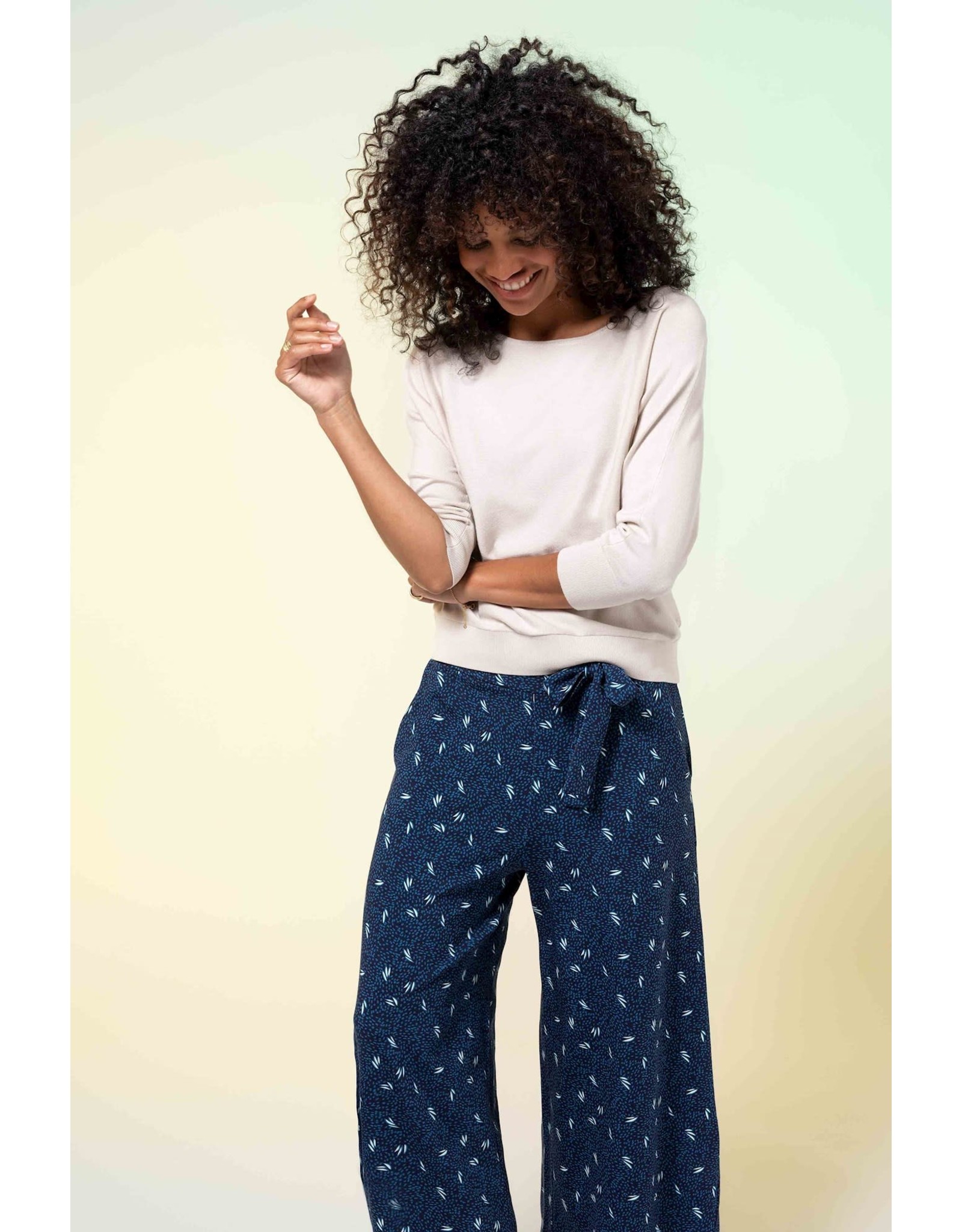 zilch Zilch Pants Wide Bananas Navy