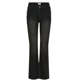 isay I Say Como Flair Button Jeans Washed Black
