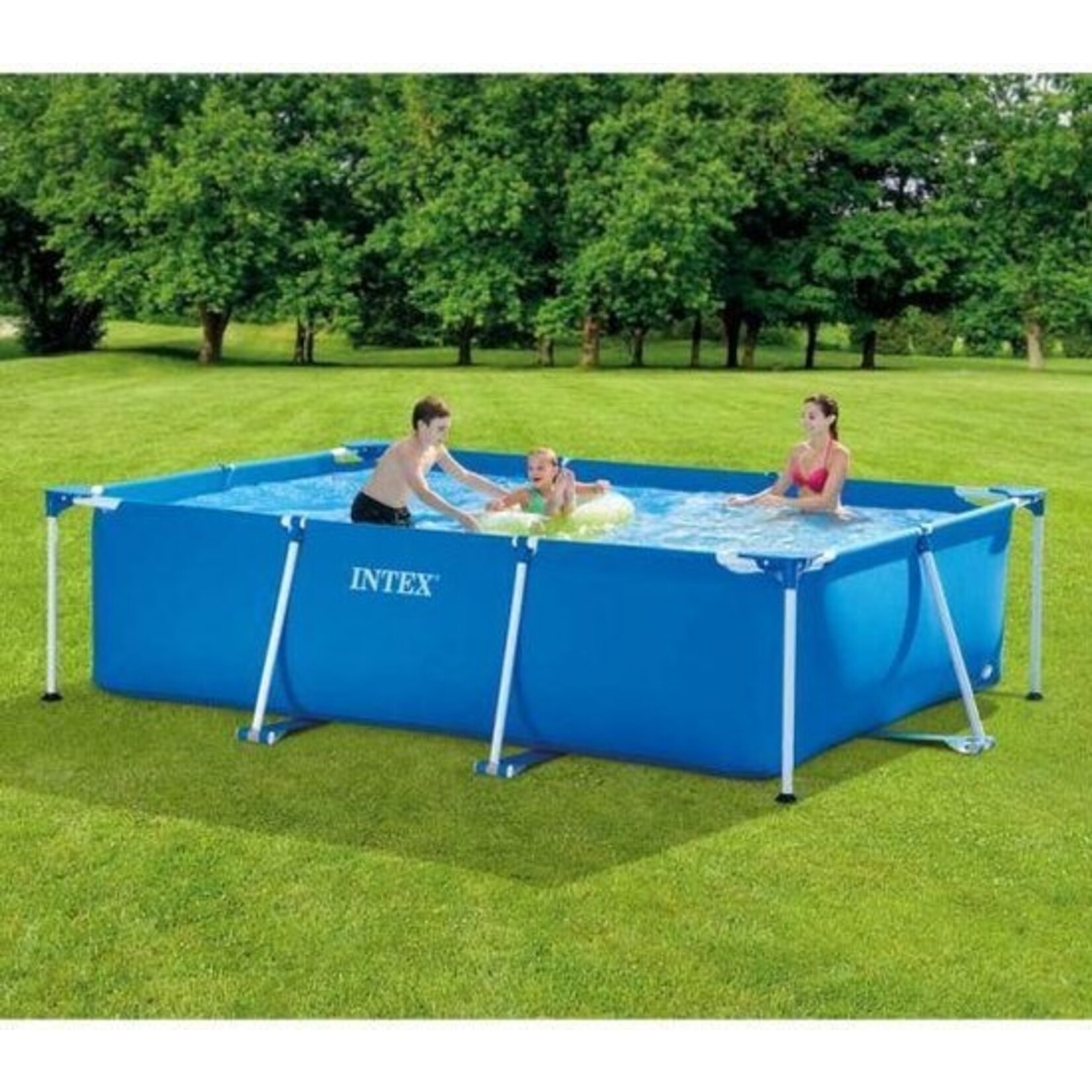 AG Store Zwembad Intex Metal Frame Pool 300x200x75 cm + Intex afdekhoes