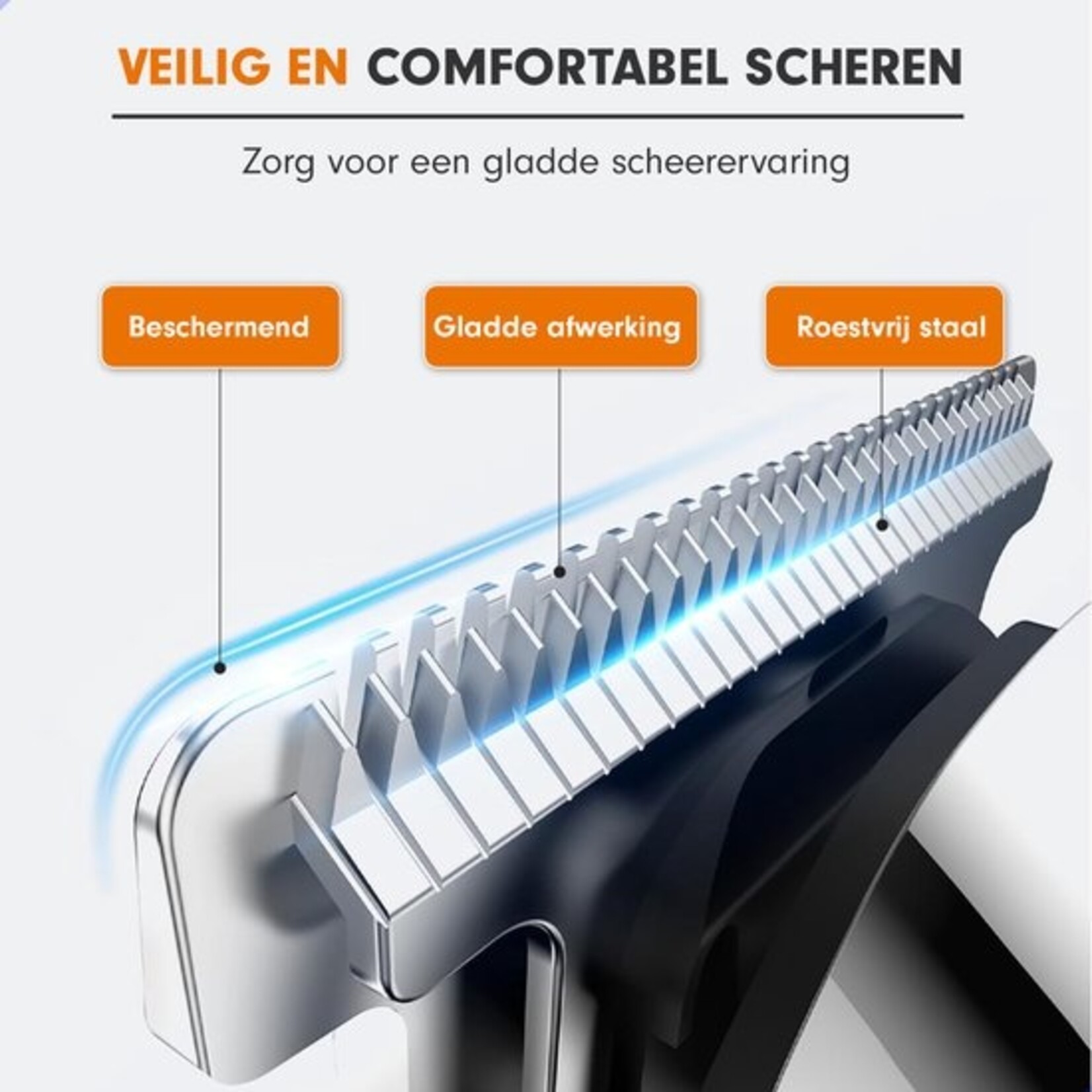 AG AG250 All In One Scheerset - Bodygroomer mannen - Nat en droog - Waterproof- Trimmer - Scheerapparaat - Scheren - Draadloos - Tondeuse - Hair, Body & Face- Baardtrimmer