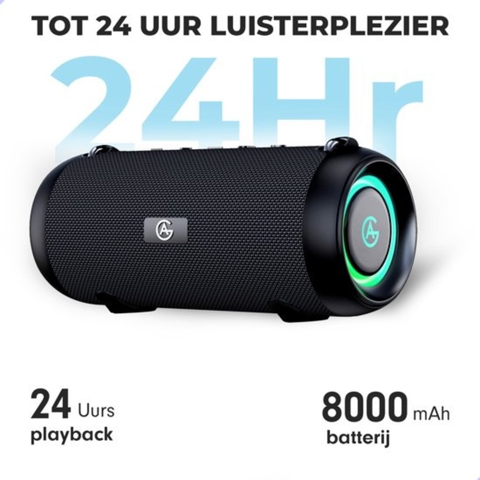 AG AG230 Bluetooth Speaker - Draadloos - Speakers - Muziek box Met Verlichting - IPX6 Waterproof - Diepe Bass - Hoogwaardige Kwaliteit - Portable - Draagbaar