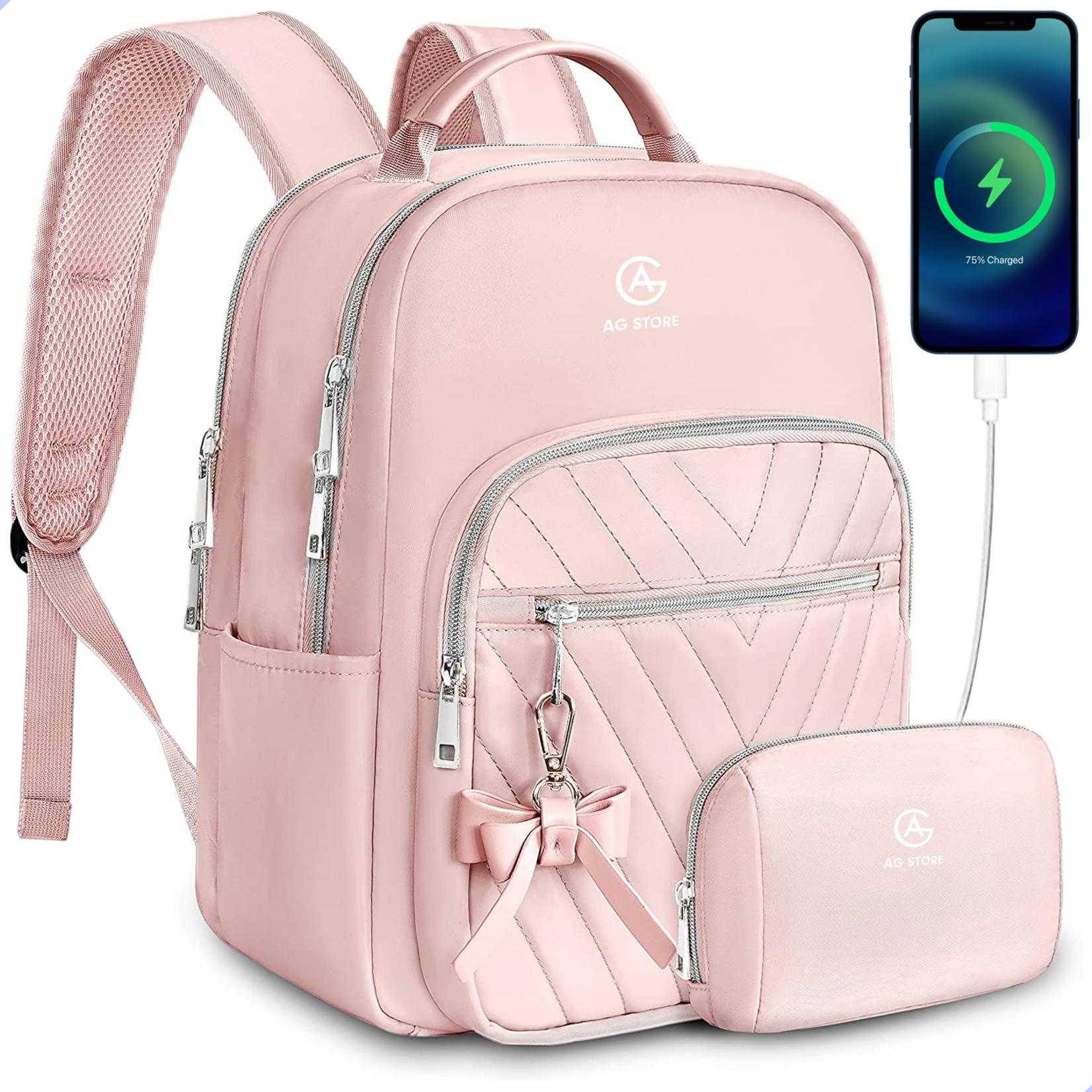 AG AG Laptoptas roze deluxe