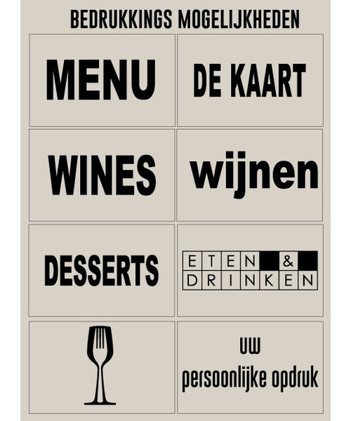 Menukaarten Mesh