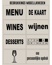 Menukaarten Bi-Color deluxe Menukaarten Bi-Color deluxe