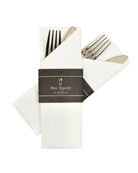 Napkin Sleeves Bon Appetit Zwart  bestellen