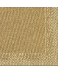 Servet Tissue 3 laags Goud 40x40cm1/4 vouw  bestellen