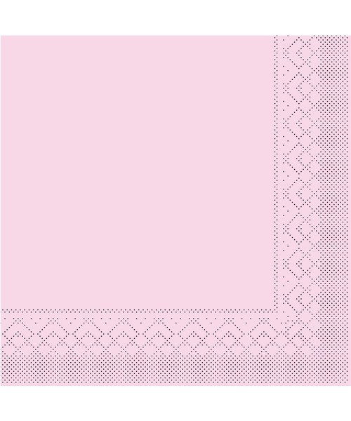 Servet Tissue 3 laags 24x24cm 1/4 vouw Uni Roze  bestellen