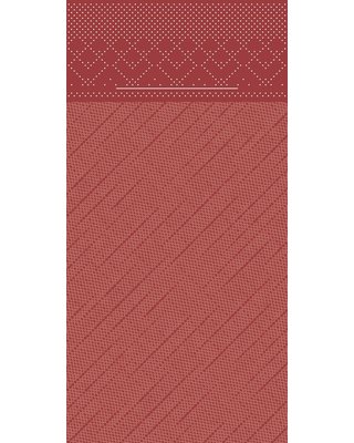 Pocket napkin Tissue Deluxe 40x40cm 4 Lgs 1/8 vouw Bordeaux