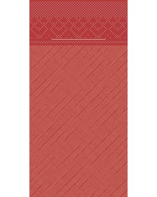 Pocket napkin Tissue Deluxe 40x40cm 4 Lgs 1/8 vouw Rood