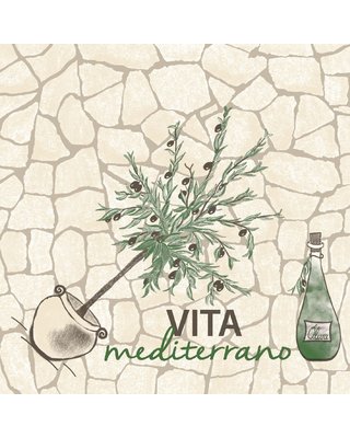 Servet Airlaid Vita Mediterrano 40x40cm, 65g