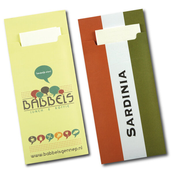 Pochetto's bedrukken met eigen logo