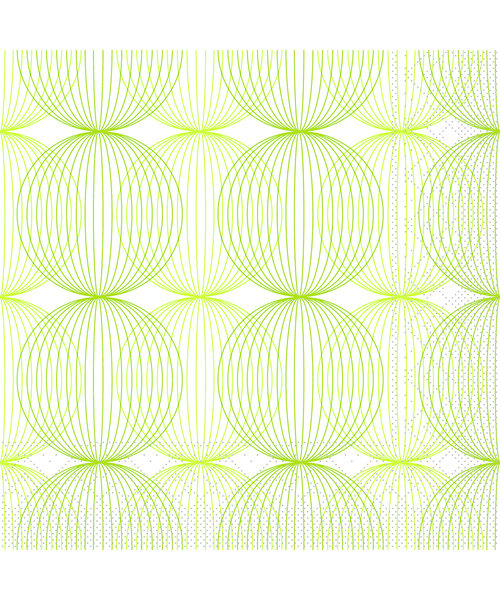 Servet Tissue 3 laags Ludo Lime/Olijf 40x40cm bestellen