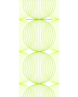 Pocket napkin Airlaid Ludo Lime/Olijf 40x33cm  65 Gr 1/8 vouw