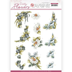 SB10500 - Uitdrukvel - Precious Marieke - Pretty Flowers - Blue Flowers