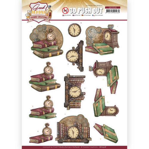 Yvonne Creations SB10508 - Uitdrukvel - Yvonne Creations - Good Old Days - Clock