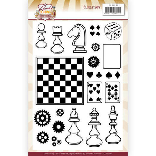 Yvonne Creations YCCS10061 - Stempel - Yvonne Creations - Good Old Days - Games