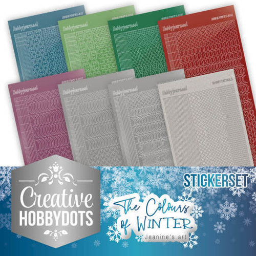 Jeanines Art CHSTS007 - Creative Hobbydots 7 - Jeanines Art- The colours of winter - Sticker Set
